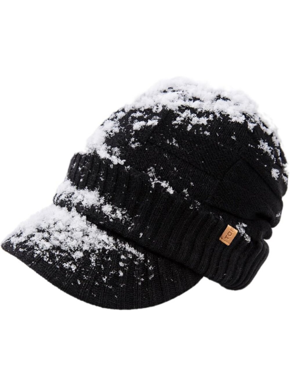 Cozy Waterproof Fleece-Lined Merino Wool Beanie with Brim for Winter Warmth